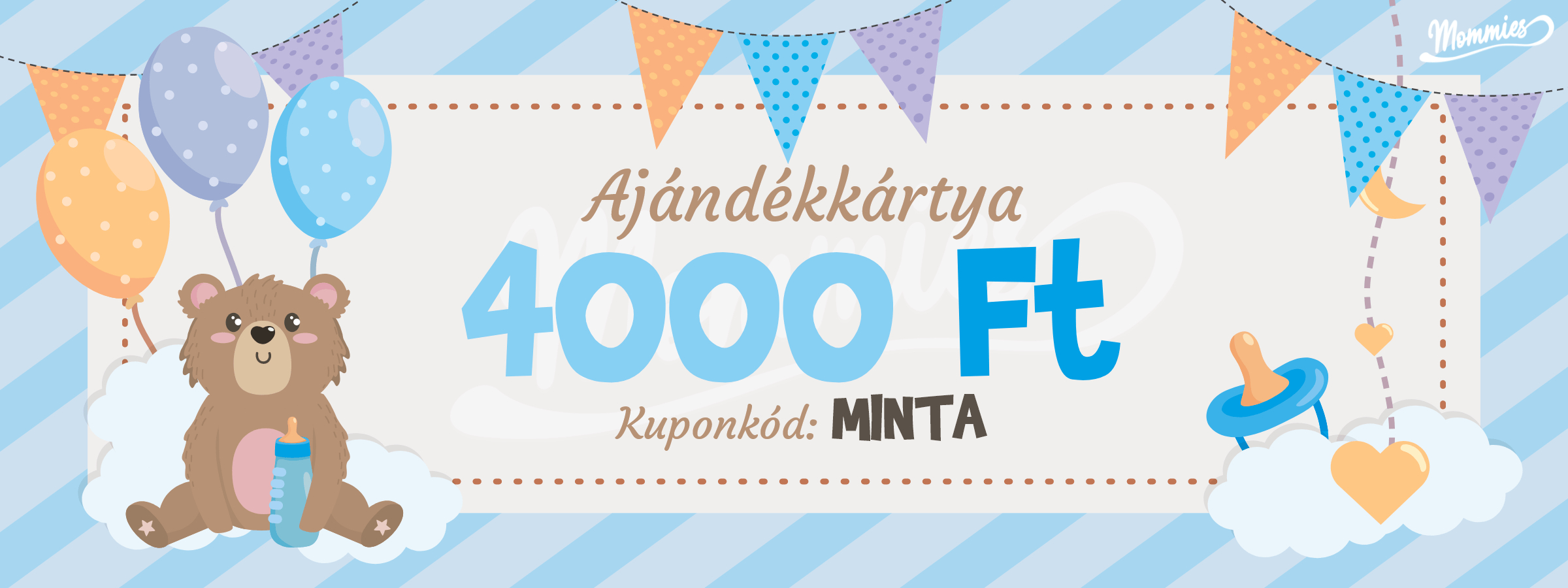 Mommies Babakék Ajándékkártya - Mommies.hu -