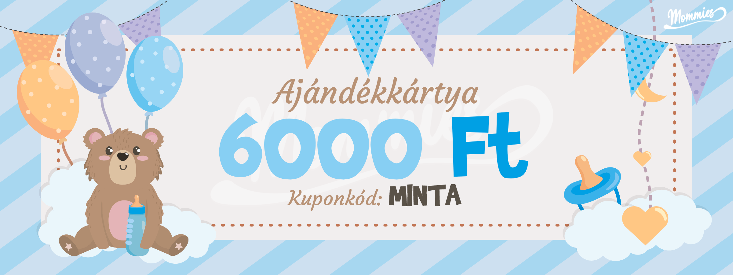 Mommies Babakék Ajándékkártya - Mommies.hu -