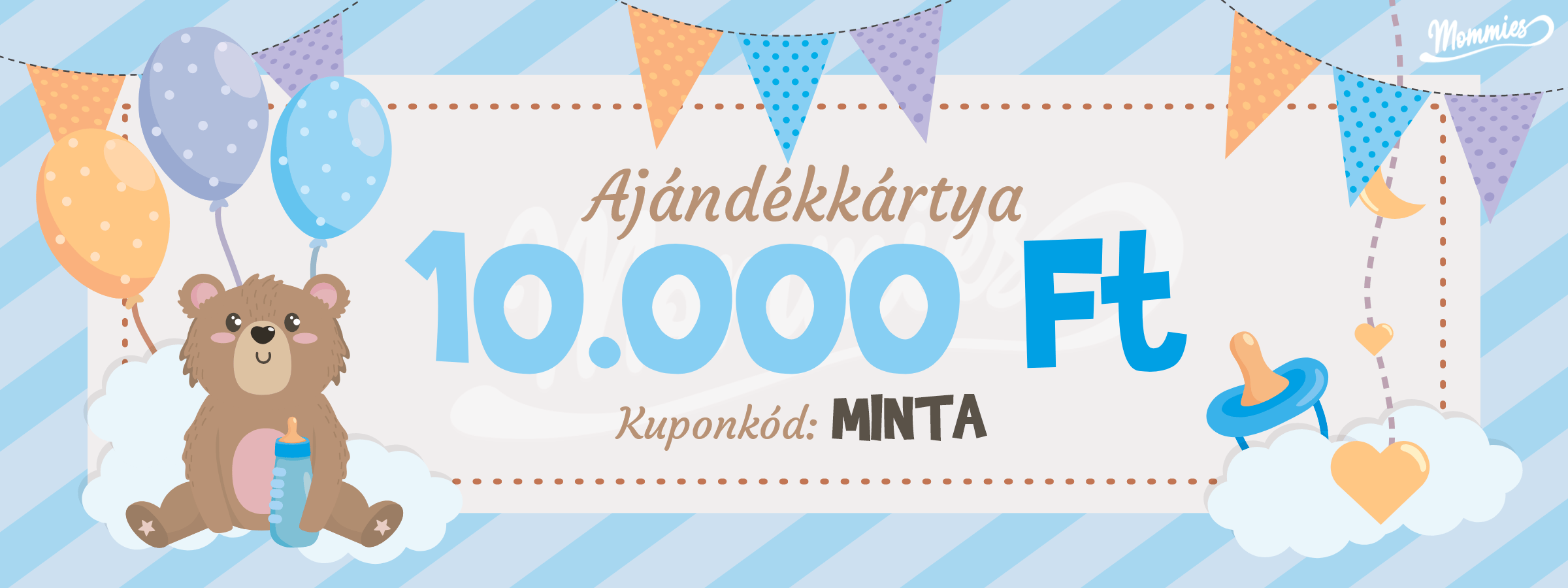 Mommies Babakék Ajándékkártya - Mommies.hu -