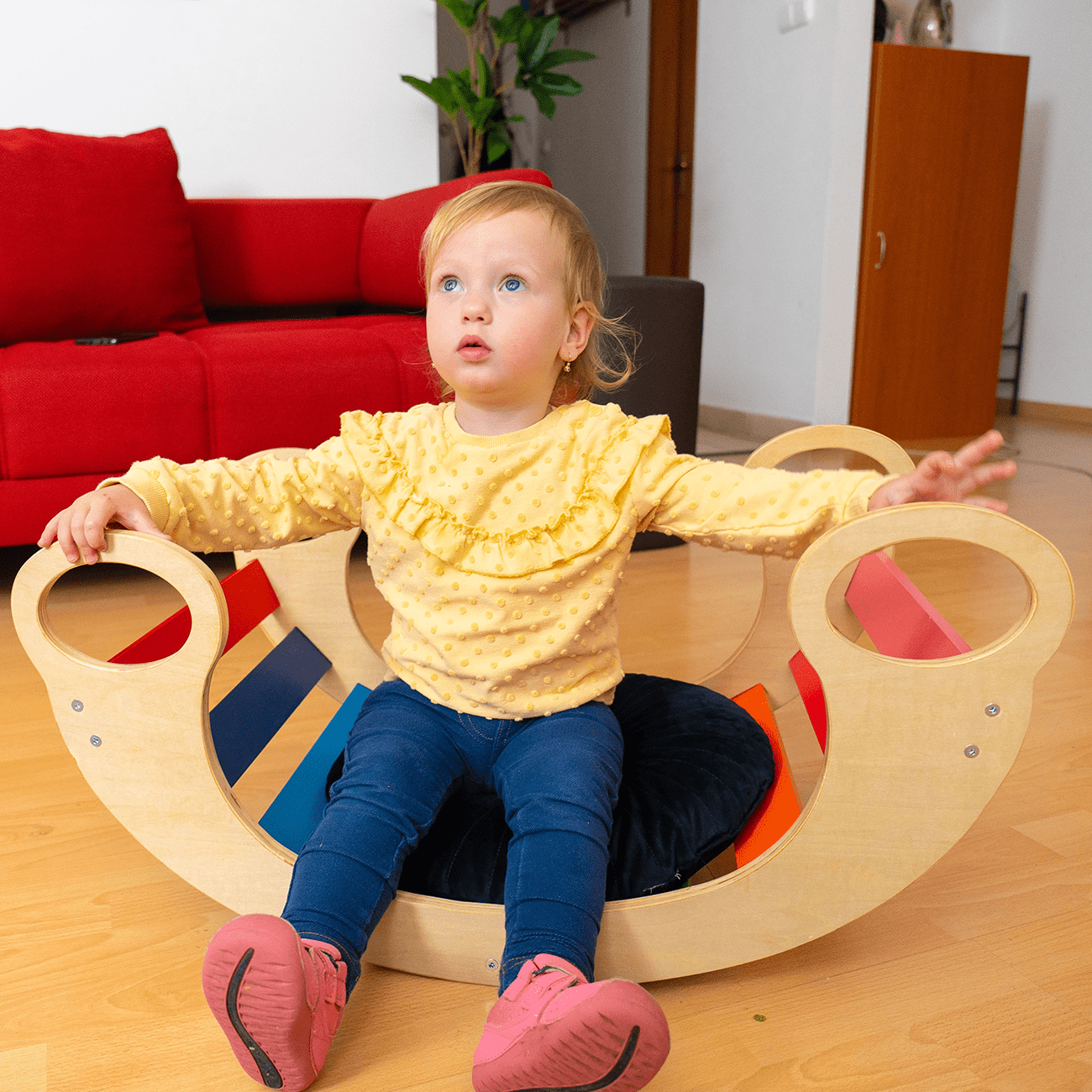 Montessori 5in1 Gyermek Szivárvány Hinta - Mommies.hu -