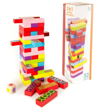 3 játék 1 - ben (jenga, dominó, memória) 4 év+ - Mommies.hu - JÁRNI