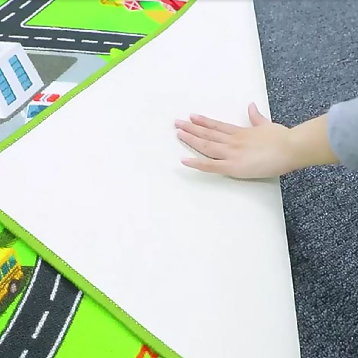 Városi Kalandor 3D Hatású Autópályás Gyerek Játszószőnyeg