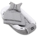 Bellochi 5 részes babafészek szett- Szürke csillagok