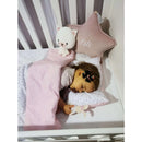 Bellochi bevarrt babaágynemű, 2 db-os- Rózsaszín csillagok