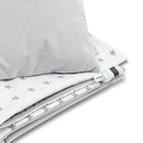 Bellochi bevarrt babaágynemű, 2 db-os- Szürke nagy csillagok