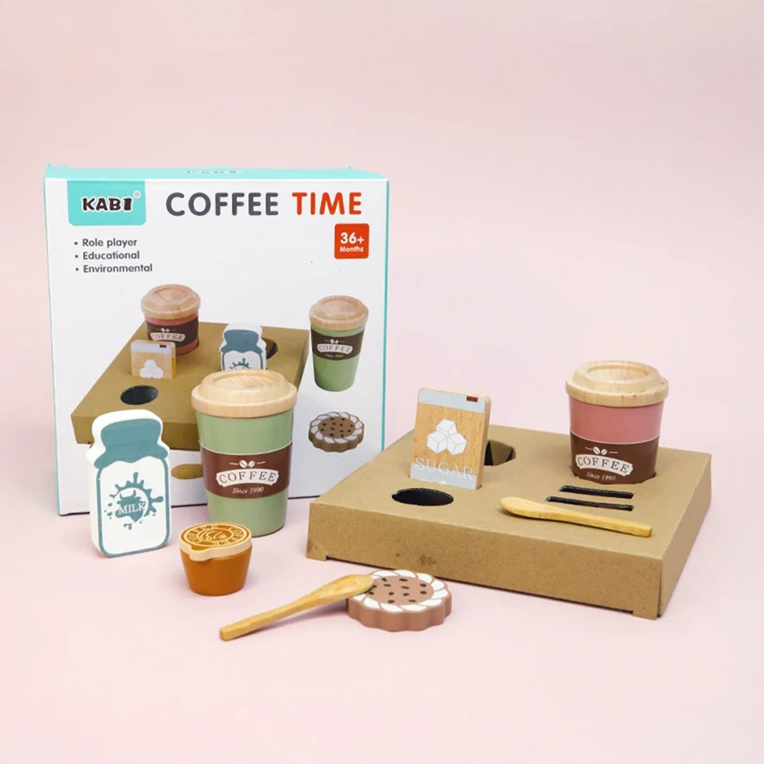 Mini Barista Szett - Kávézós Játék Fából