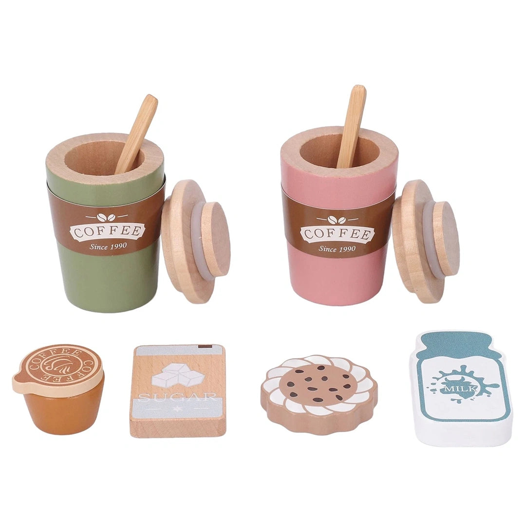 Mini Barista Szett - Kávézós Játék Fából