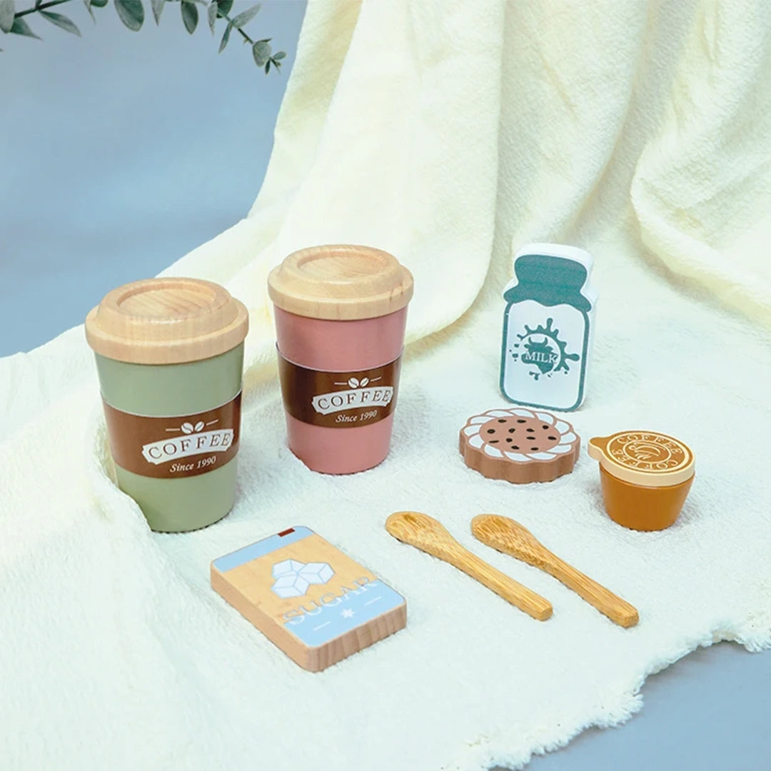 Mini Barista Szett - Kávézós Játék Fából