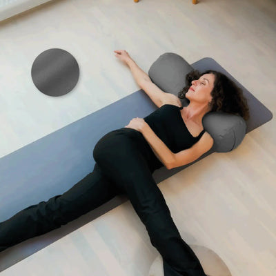 Jógapárna Bolster Tönkölypelyva Hengerpárna
