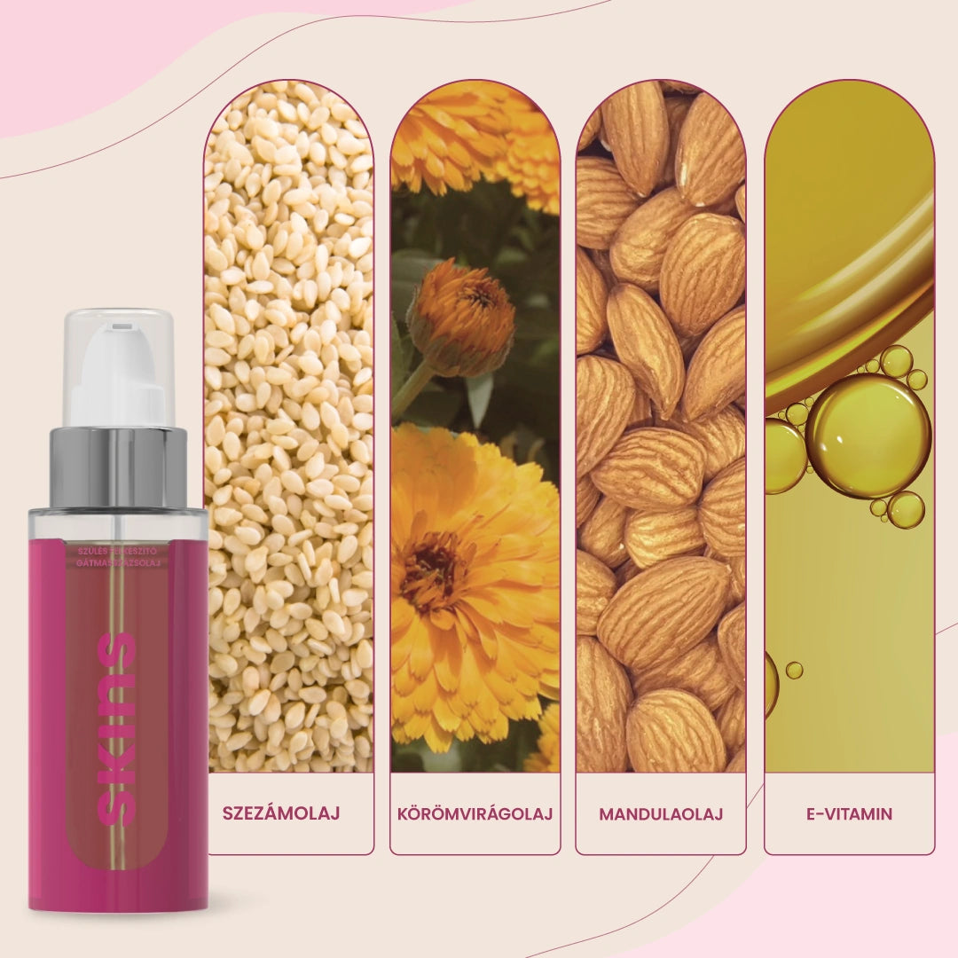 SKINS Szülés Felkészítő Gátmasszázsolaj 50ml