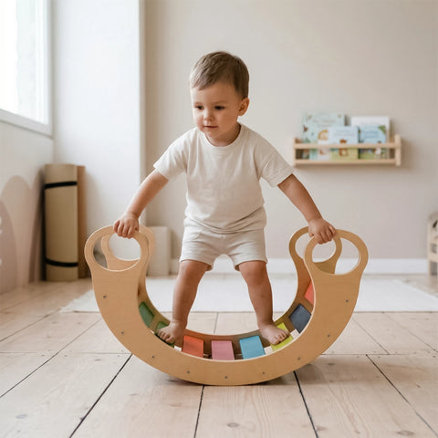 Montessori 5in1 Gyermek Szivárvány Hinta