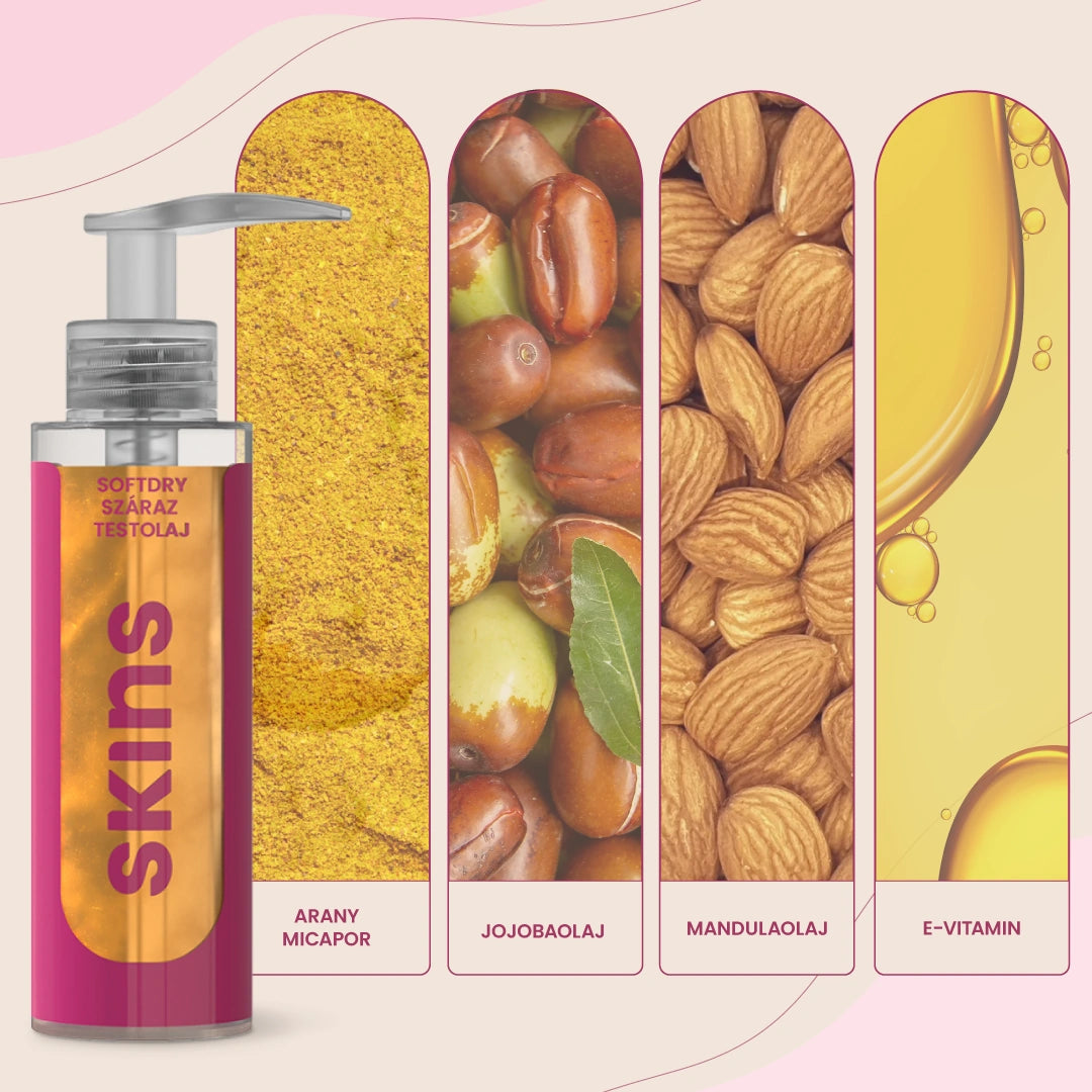 SKINS Softdry Száraz Testolaj 100ml