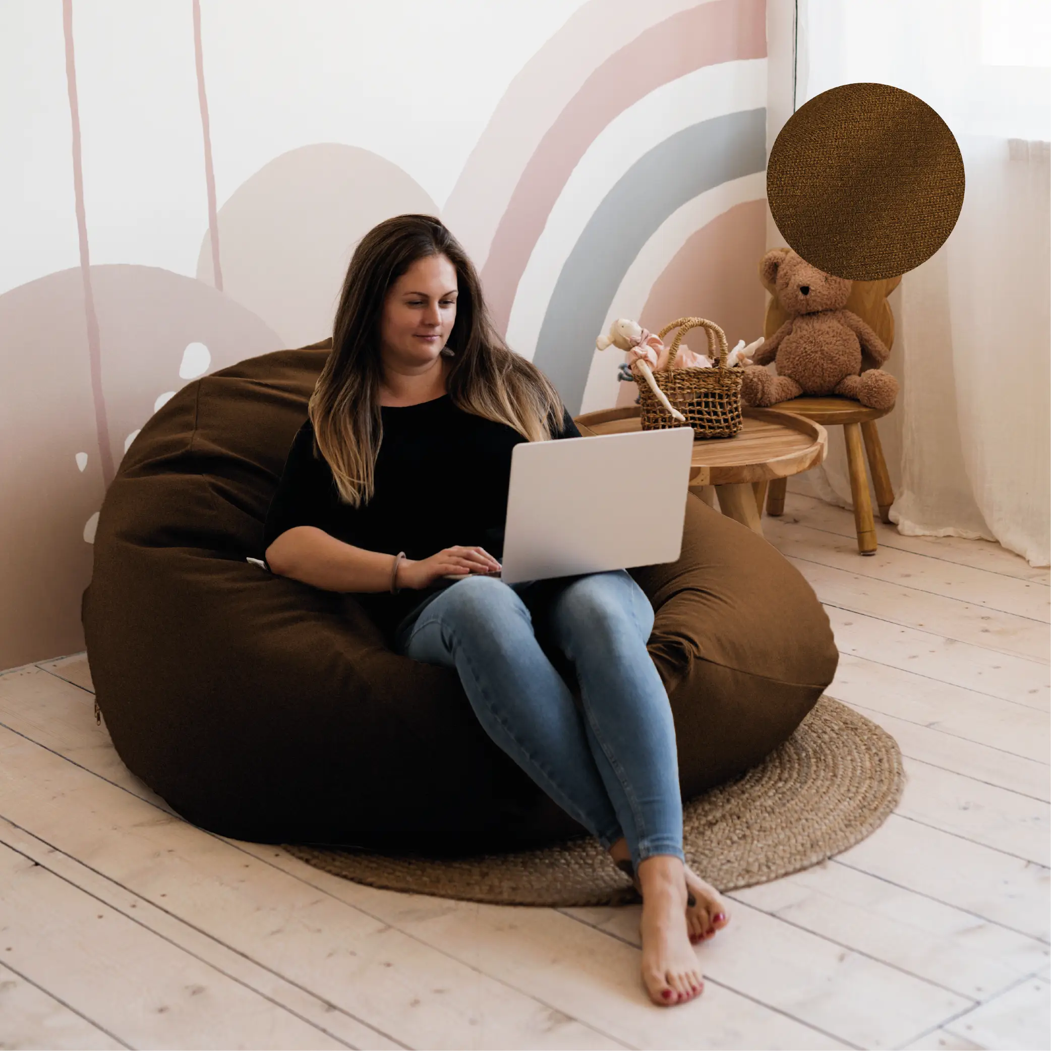 Biggie XL Óriás Babzsákfotel, 400 liter