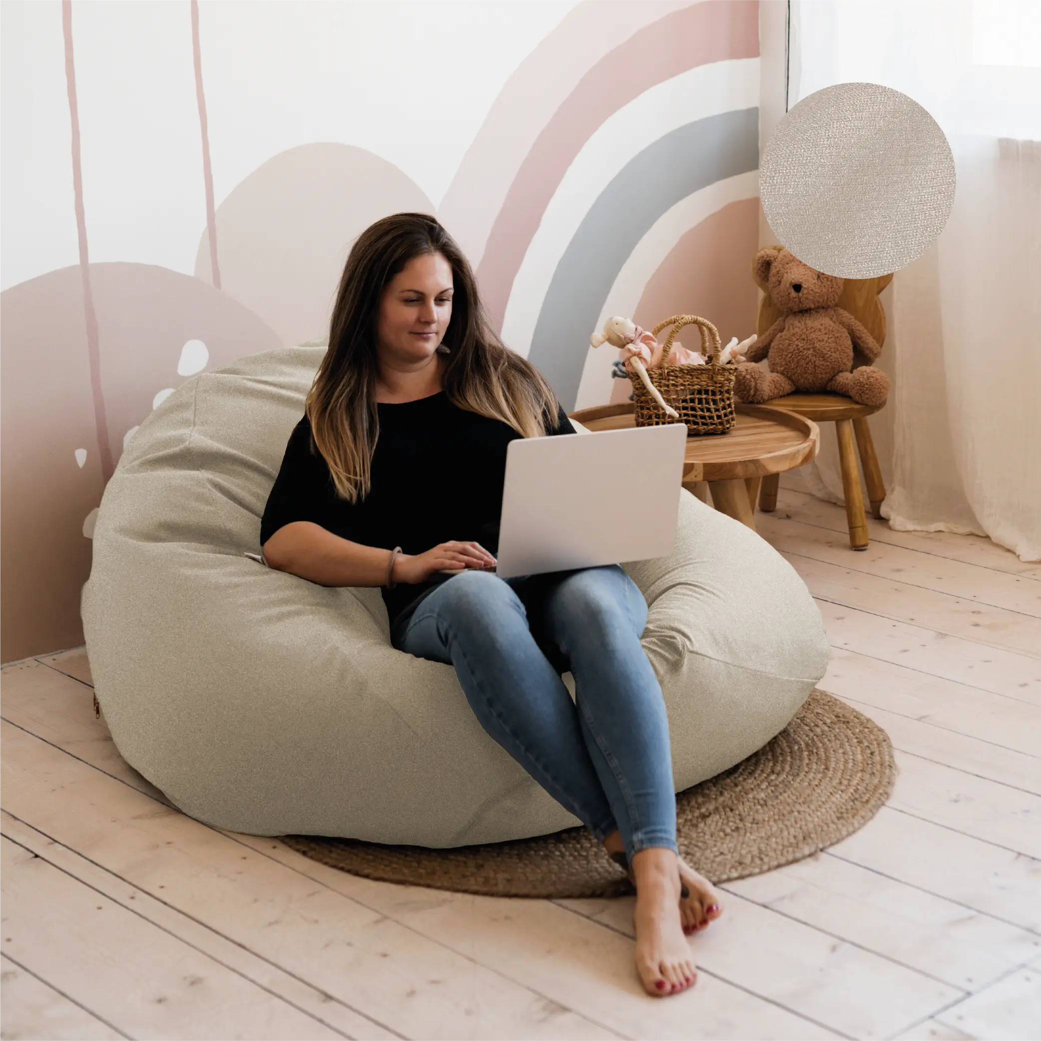 Biggie XL Óriás Babzsákfotel, 400 liter