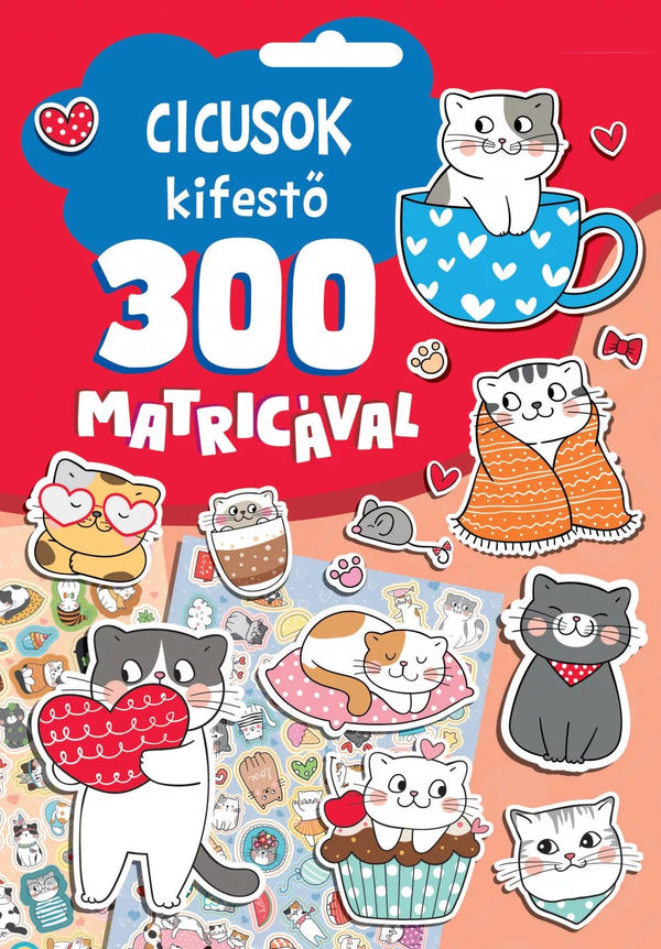 Cicusok kifestő 300 matricával - Mommies.hu - KÖNYV