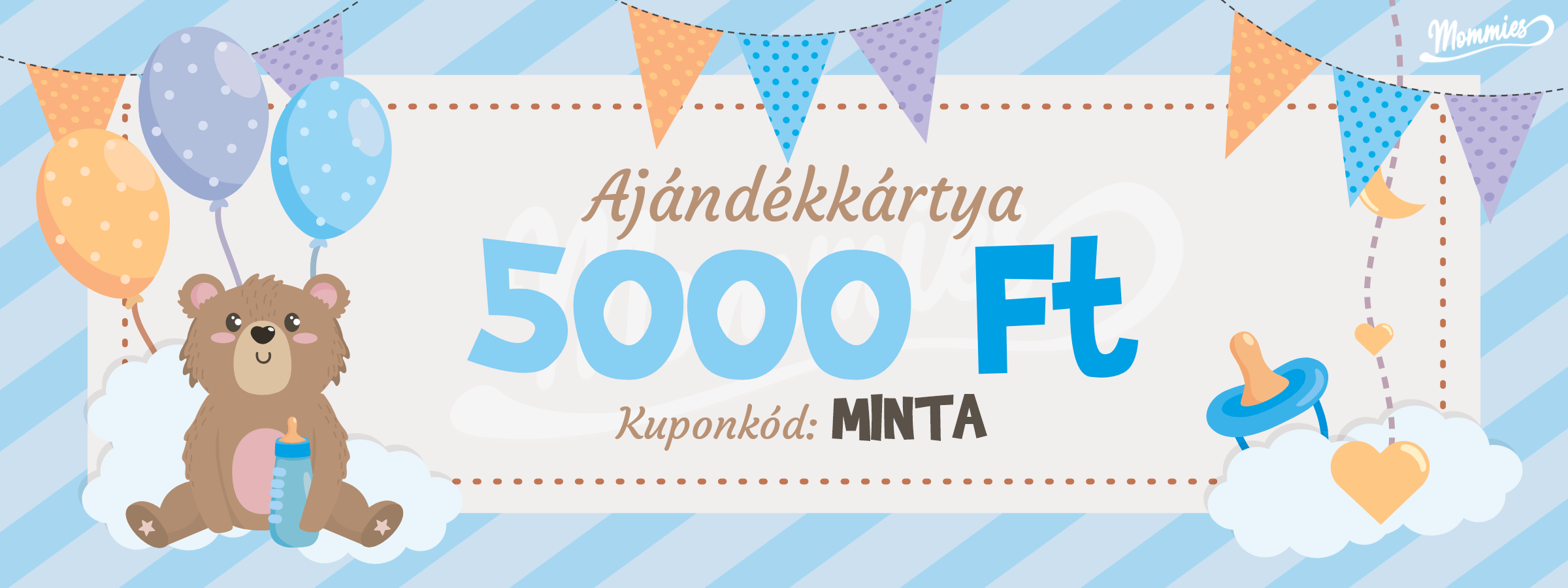 Mommies Babakék Ajándékkártya - Mommies.hu - 