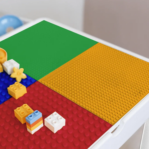 Buildmaster Kreatívasztal székkel és építőkockával - Multifunkcionális Asztal