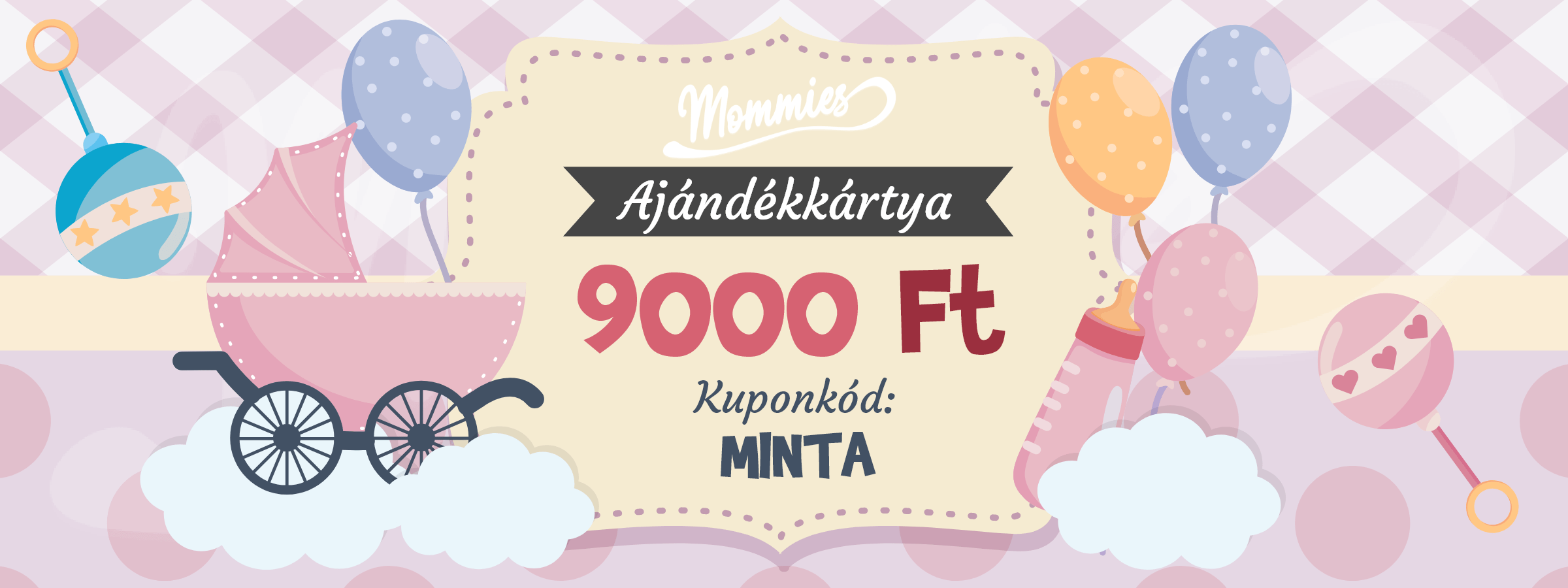 Mommies Rózsaszín Ajándékkártya - Mommies.hu - 