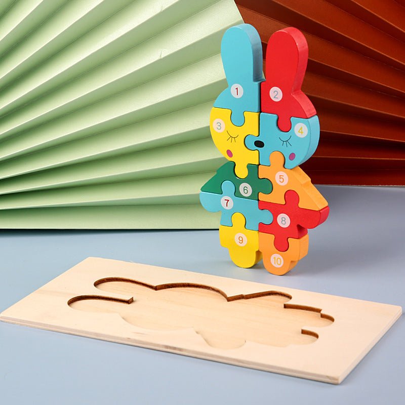 Montessori 3D Fa Puzzle - Mommies.hu - BABA