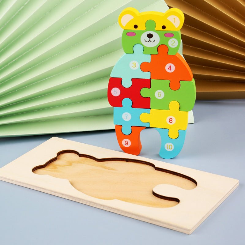 Montessori 3D Fa Puzzle - Mommies.hu - BABA