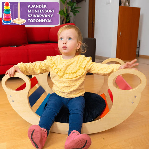 Montessori 5in1 Gyermek Szivárvány Hinta