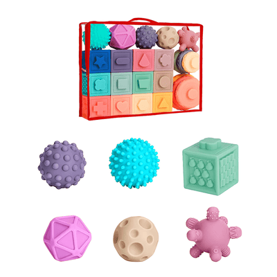 Montessori Puha Szenzoros építőjáték szett - Mommies.hu - 