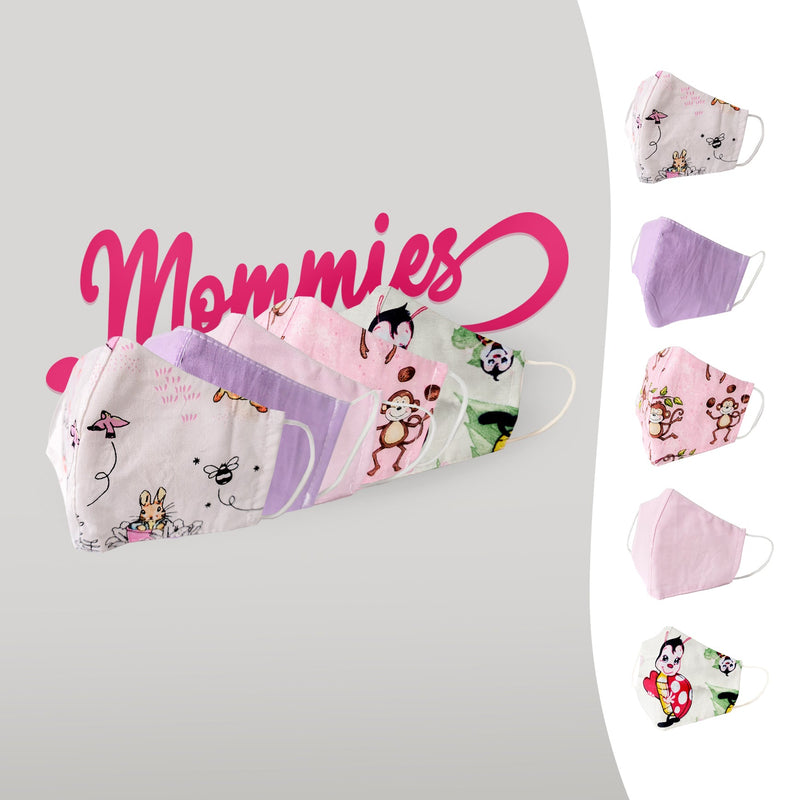 Mosható Textil Szájmaszk Gyerekeknek 5db - os Csomag - Mommies.hu - NAGYOBB