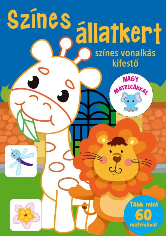 Színes állatkert matricás kifestő - Mommies.hu - KÖNYV