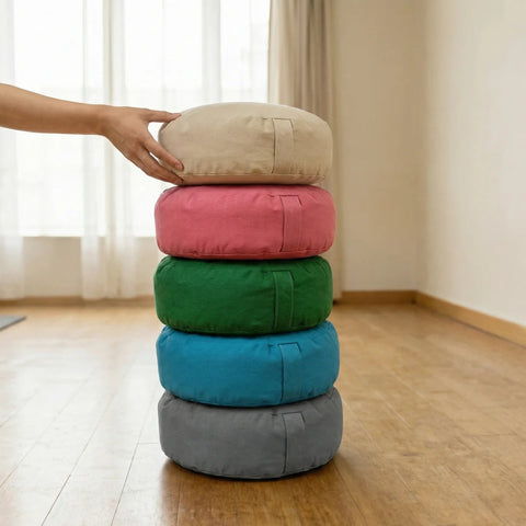 Meditációs Jóga Párna Tönkölypelyva Töltettel