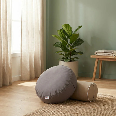 Meditációs Jóga Párna Tönkölypelyva Töltettel