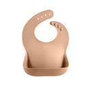 Szilikon baba előke ételfogó zsebbel