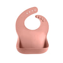 Szilikon baba előke ételfogó zsebbel