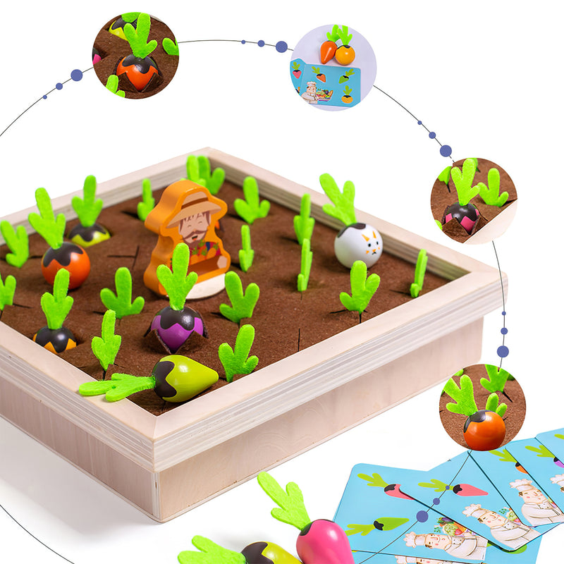 Montessori Zöldségkereső Memóriajáték