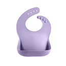 Szilikon baba előke ételfogó zsebbel