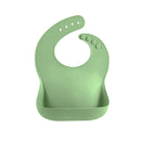 Szilikon baba előke ételfogó zsebbel