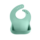 Szilikon baba előke ételfogó zsebbel