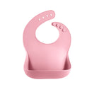 Szilikon baba előke ételfogó zsebbel
