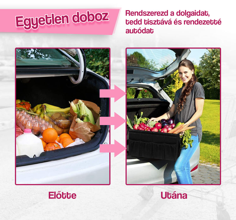 Besrey autócsomagtartó rendszerező doboz