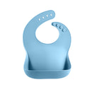 Szilikon baba előke ételfogó zsebbel