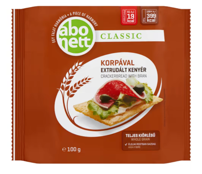 Abonett extrudált kenyér korpás - 100 g