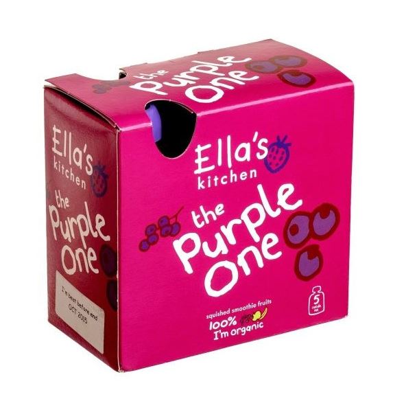 Ella’s Kitchen Organikus Lila gyümölcsös smoothie bébiétel 6 hó+ 5x 90 g