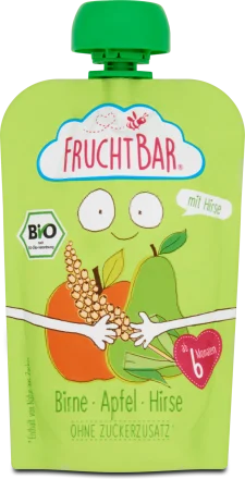 Fruchtbar BIO Körte, alma, köles bébiétel 6 hó+ 100g