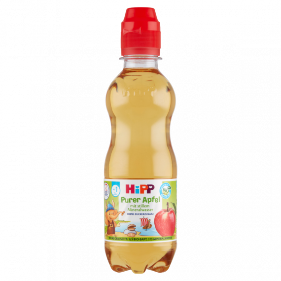 HiPP BIO természetes szénsavmentes ásványvíz almalével 1 éves kortól 0,3 l