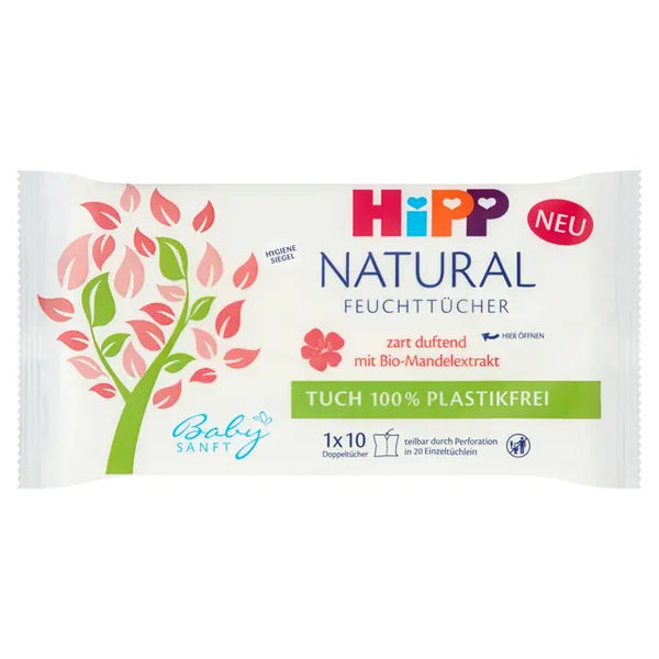HiPP Babysanft Natural illatosított  nedves törlőkendő 1*10 db