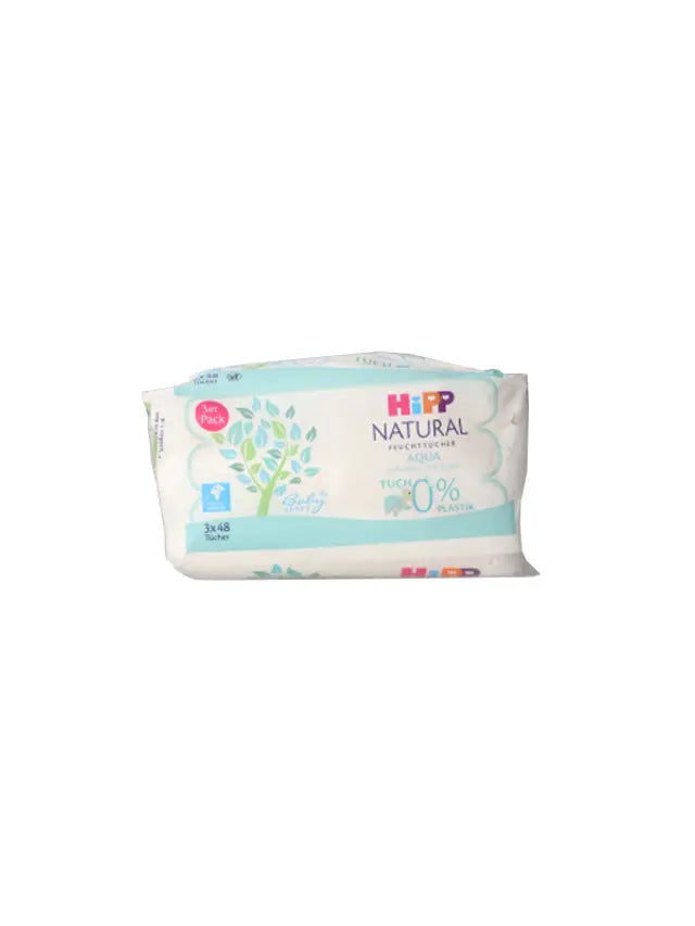 HiPP Babysanft Natural vízbázisú nedves törlőkendő 3*48 db