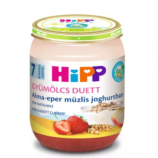 HiPP Bio Alma-eper müzlis joghurtban bébiétel 7 hó+ 160 g