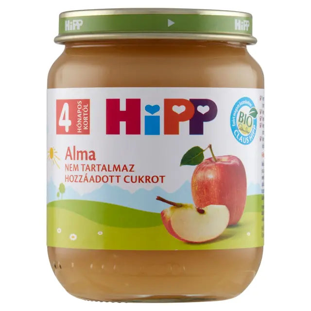 HiPP Bio Alma Ízesítéssel bébiétel 125 g 4 hó+