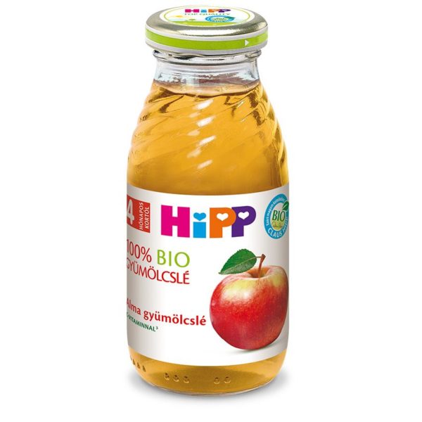 HiPP Bio Alma gyümölcslé C-vitaminnal 200 ml 4 hó+