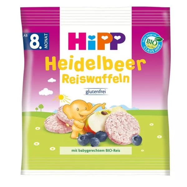 HiPP Bio Almás-áfonyás rizskorong 30 g 8 hó+