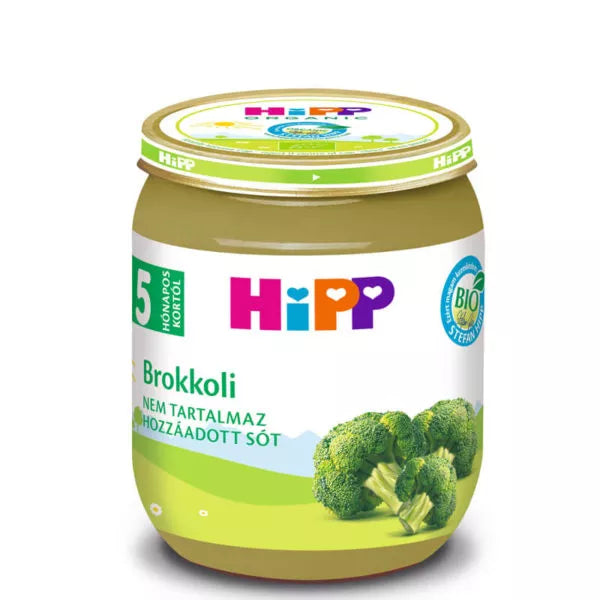 HiPP Bio Brokkoli főzelék bébiétel 125 g 5 hó+